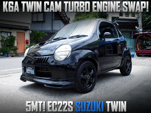 K6A twin-cam turbo and 5MT swapped EC22S SUZUKI TWIN.