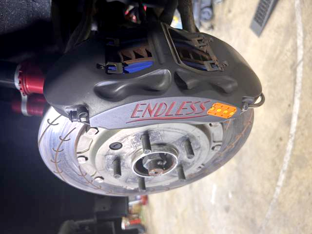 ENDLESS brake caliper upgrade.