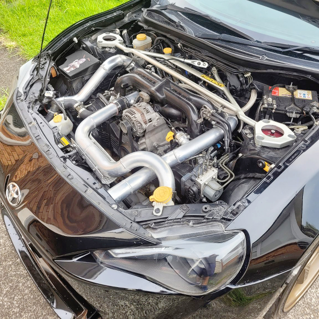 EJ20X turbo engine in ZN6 TOYOTA 86 engine room.