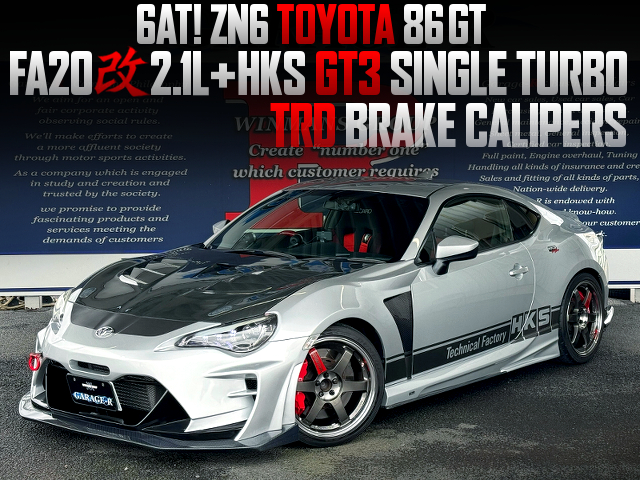 FA20 2.1L stroker and GT3 turbo in the ZN6 TOYOTA 86GT.