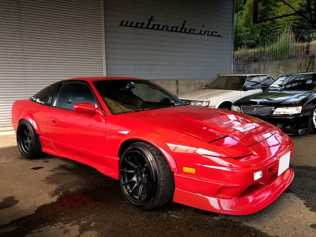 Front exterior of KRS13 NISSAN 180SX.