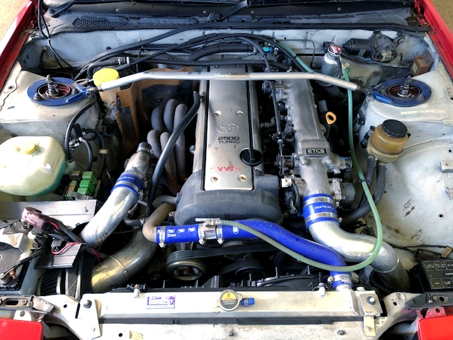 VVT-i 1JZ-GTE turbo engine in 180SX engine room.