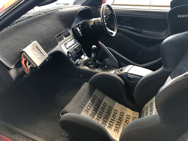 Passenger side interior of KRS13 NISSAN 180SX.