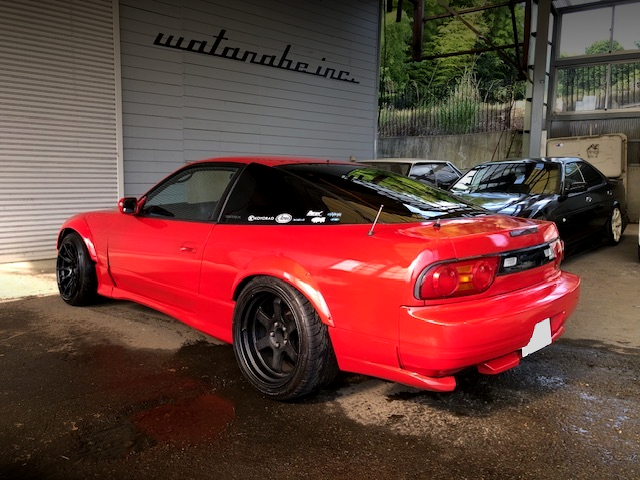 Rear exterior of KRS13 NISSAN 180SX.