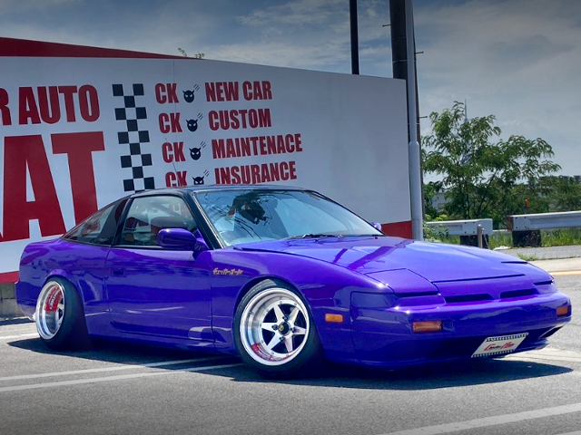 Front exterior of STATIC NISSAN 180SX.