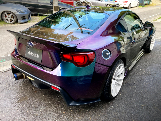 Rear exterior of ZC6 BRZ S with T620Z turbo.