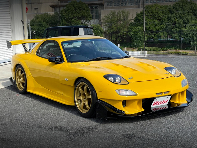 Front exterior of FD3S RX-7 TYPE-RS with Initial D Keisuke Takahashi's RX-7 style.