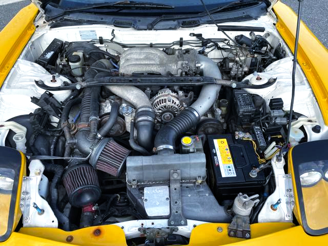 13B-REW engine of FD3S RX-7 TYPE-RS with Initial D Keisuke Takahashi's RX-7 style.