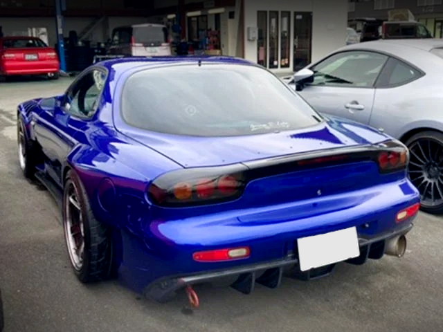 Rear exterior of WIDEBODY FD3S RX-7 TYPE-RS.