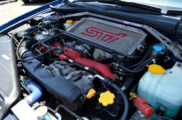 EJ207 boxer turbo engine of GDB blob eye WRX STi.