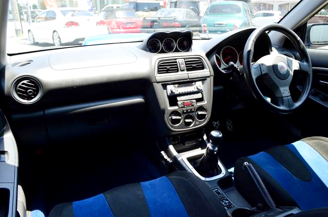 Dashboard of GDB blob eye WRX STi.