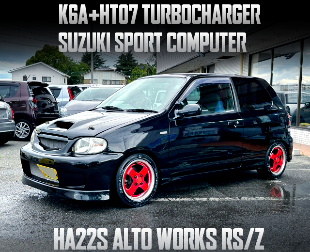K6A with HT07 TURBOCHARGER and SUZUKI SPORT COMPUTER in the HA22S ALTO WORKS RS/Z.