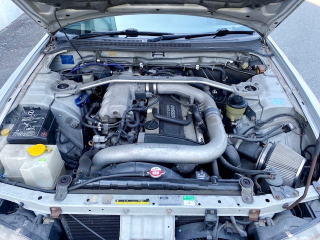 RB25DET turbo engine in the ER33 IMPUL R33-R engine room.