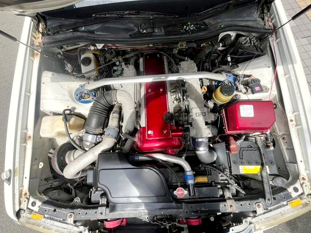 VVTi 1JZ-GTE turbo in JZS155 CROWN engine room.