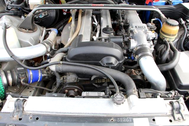 VVT-i 1JZ-GTE with TOMEI turbine kit.