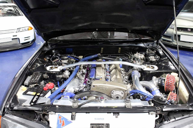 RB26 with HKS GT2530 turbos.