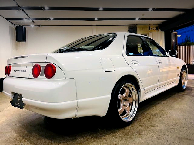 Rear exterior of R33 SKYLINE 4-DOOR GT-R AUTECH VERSION 40th ANNIVERSARY.