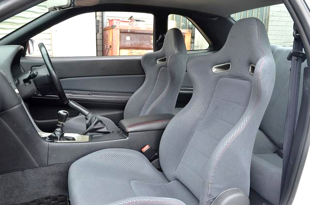 Interior seats of R34 SKYLINE GT-R V-SPEC.