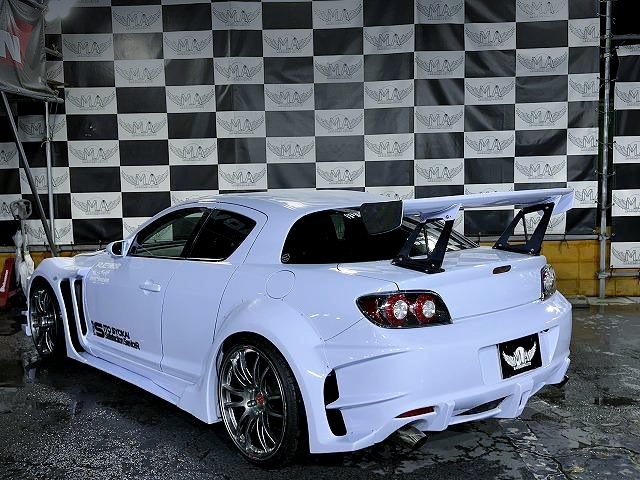 Rear exterior of WIDEBODY RX-8 TYPE-S.