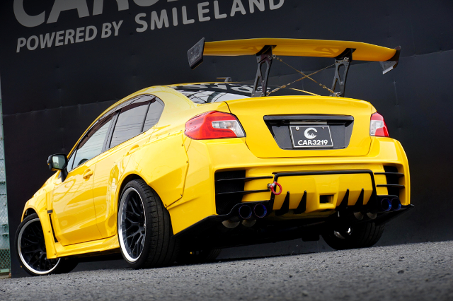 Rear exterior of S207 NBR CHALLENGE PACKAGE YELLOW EDITION with PANDEM WIDEBODY.