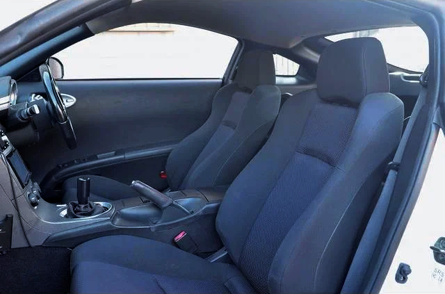 Interior seats of Z33 Fairlady Z with ITBs.