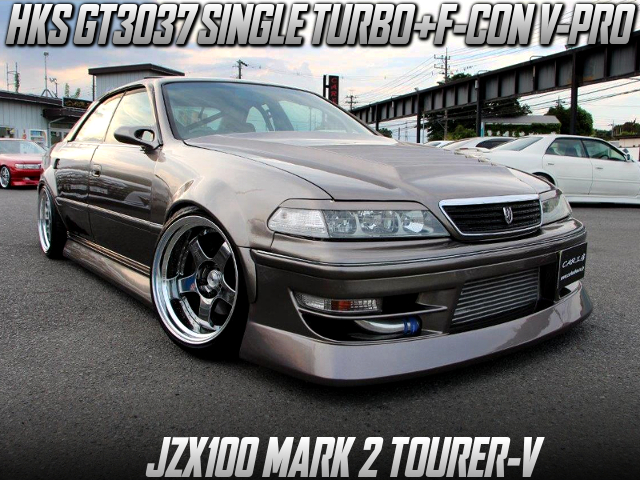 1JZ改HKS製GT3037シングルターボ!F-CON V-PRO制御!純正5速MT!JZX100型マークIIツアラーVの国内中古車を掲載