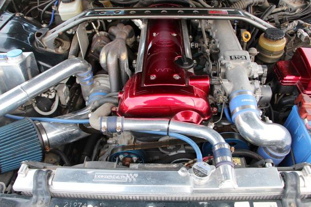 VVT-i 1JZ-GTE with HKS GT3037 single turbo.