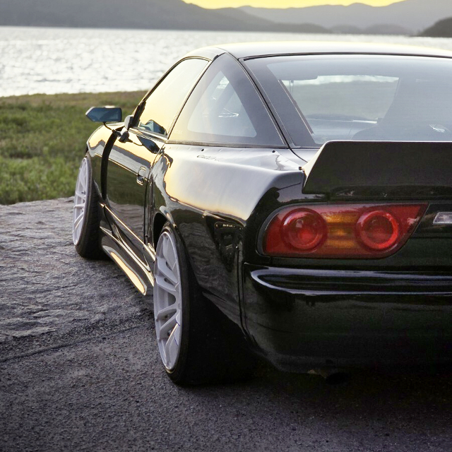 Rear-side exterior of S13 NISSAN 240SX.