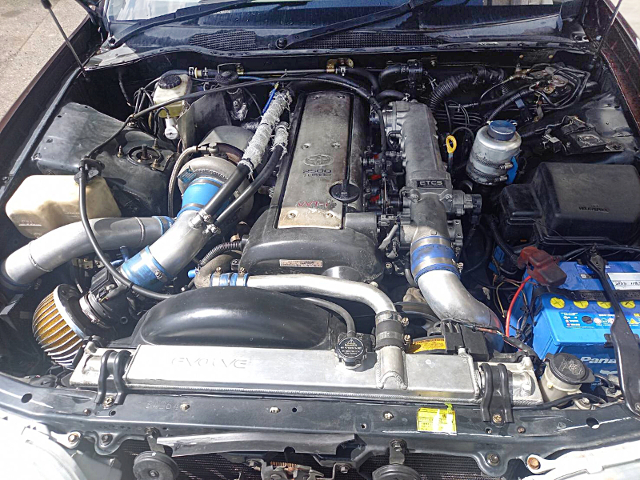 VVT-i 1JZ-GTE engine with TRUST T67-25G turbo.