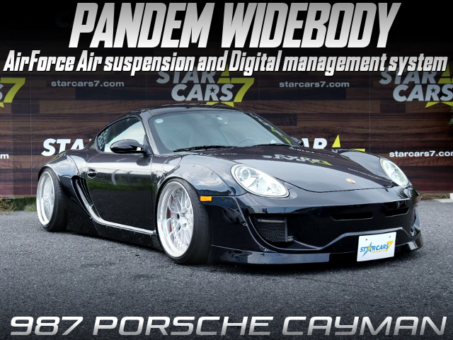 AirForce Air suspension and digital management system installed PANDEM WIDEBODY 987 PORSCHE CAYMAN.