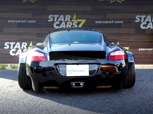 Rear exterior of PANDEM WIDEBODY 987 PORSCHE CAYMAN.