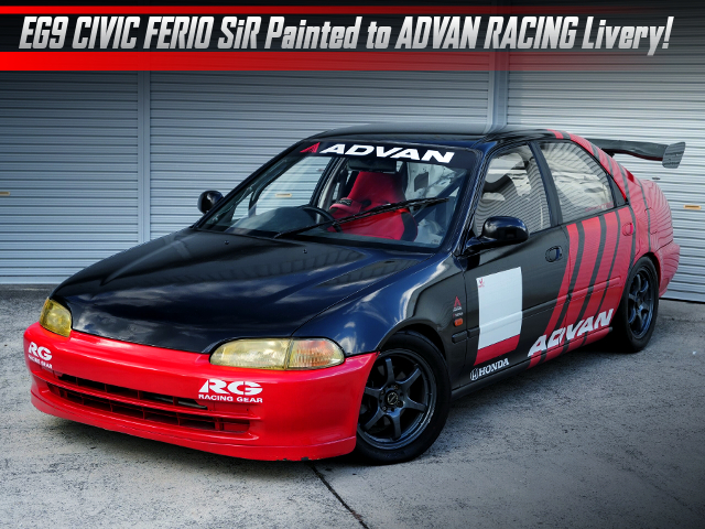 EG9 CIVIC FERIO SiR Painted to ADVAN RACING Livery.