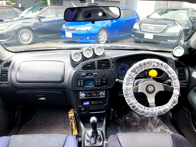 Interior of LANCER EVOLUTION 6 GSR.