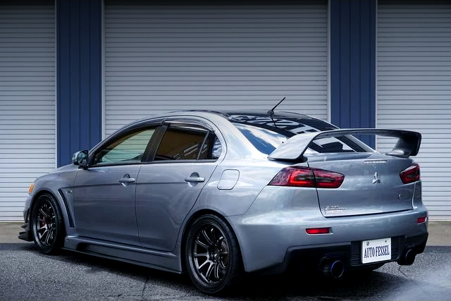 Rear exterior of LANCER EVOLUTION FINAL EDITION.