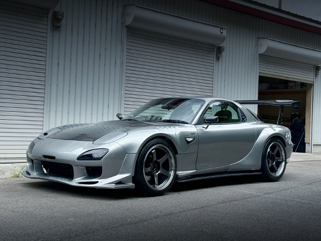 Front exterior of AFFLUX GT3 WIDEBODY FD3S RX-7.