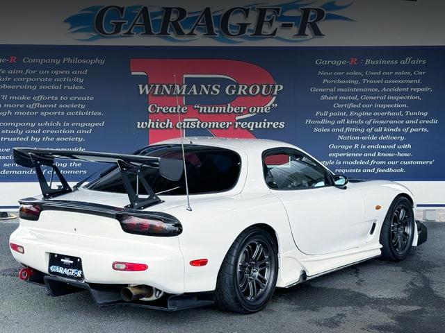 Rear exterior of FD3S RX-7 TYPE R BATHURST.