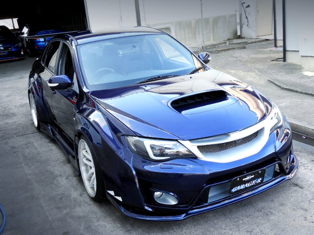 Front exterior of VARIS WIDEBODY GVB IMPREZA WRX STI.