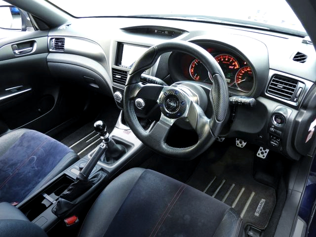 Interior of VARIS WIDEBODY GVB IMPREZA WRX STI.