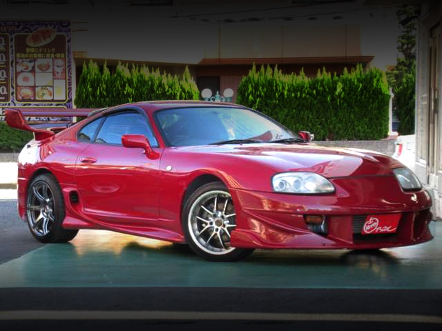 Front exterior of JZA80 SUPRA SZ with T78 turbo.