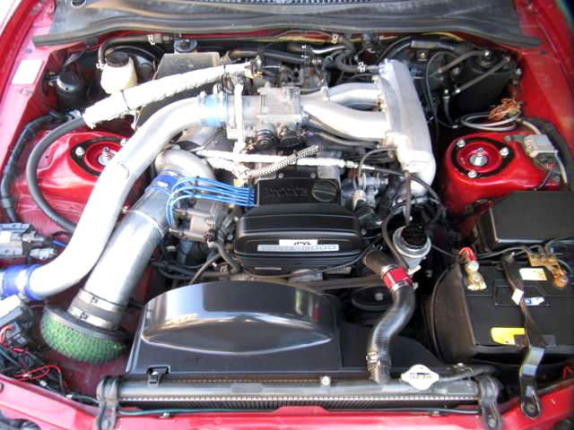 2JZ-GE 3.0L with T78 single turbo.