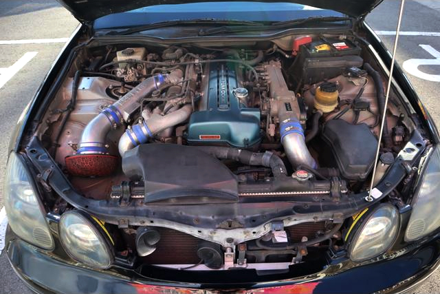 2JZ-GTE VVT-i Twin turbo engine.