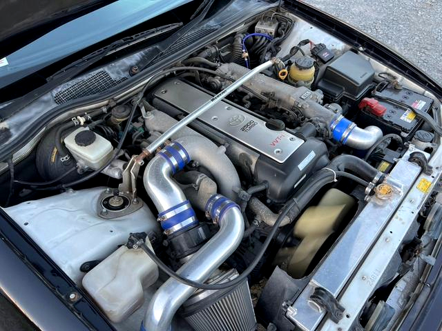 VVT-i 1JZ-GTE turbo engine.