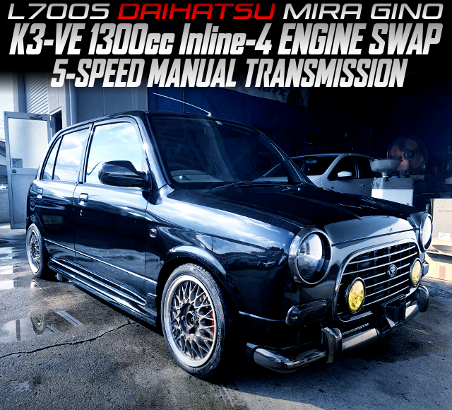 K3-VE 1300cc Inline-4 ENGINE swapped L700S DAIHATSU MIRA GINO.