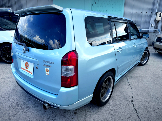 Rear exterior of Type-160 Faced NCP58G PROBOX WAGON.