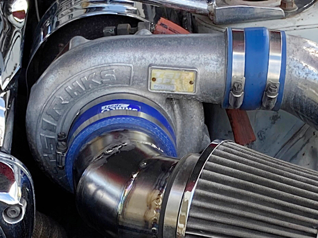 HKS T51R SPL turbocharger on RB26.