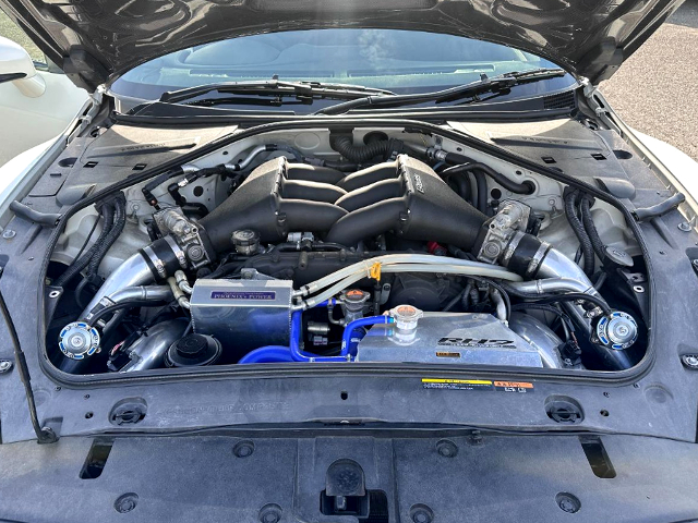 VR38 4.3L stroker and TD06-24V TWIN TURBO.