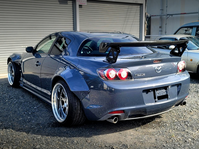 Rear exterior of WIDEBODY MAZDA RX-8 TYPE-S.