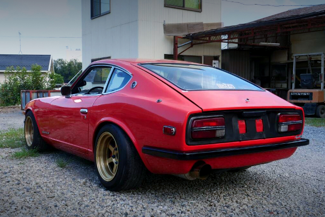 Rear exterior of S30 DATSUN 240Z.