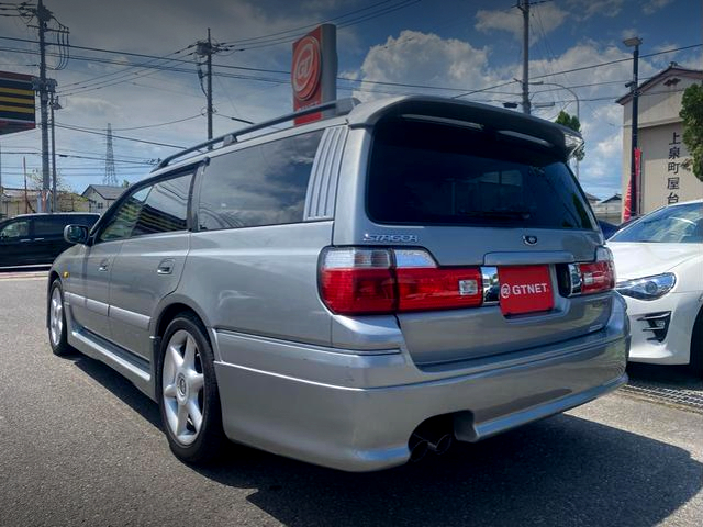 Rear exterior of R34 Faced WGNC34 STAGEA 25t RS FOUR S.