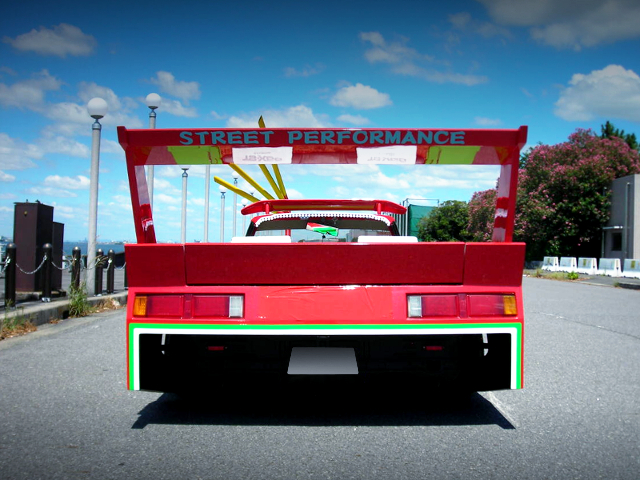 Rear tail lights of NISSAN U11 BLUEBIRD.